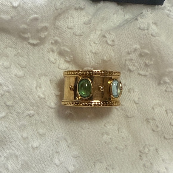 Temple St. Clair Target Wide Band Ring - Picture 4 of 14